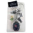 Alice in Wonderland Mad Hatter Pewter Charms Key Chain